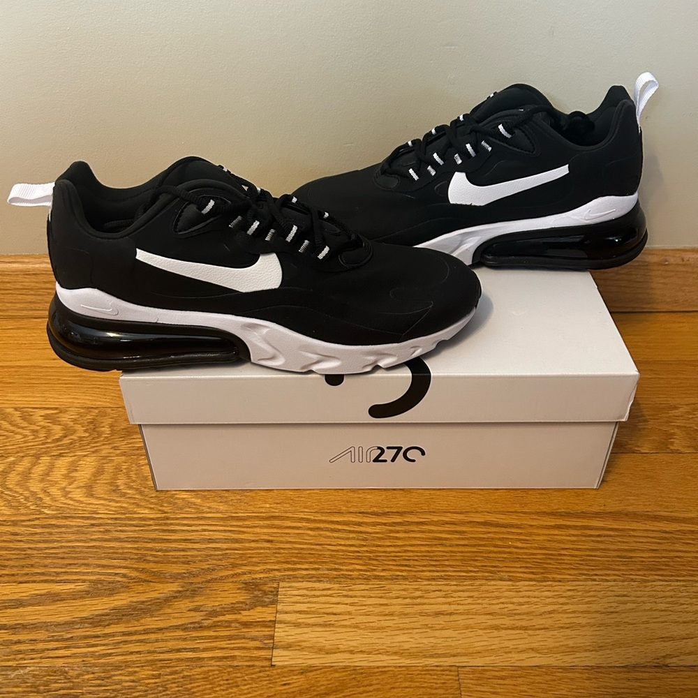 Nike Air Max 270 React Black/White Sneaker $140